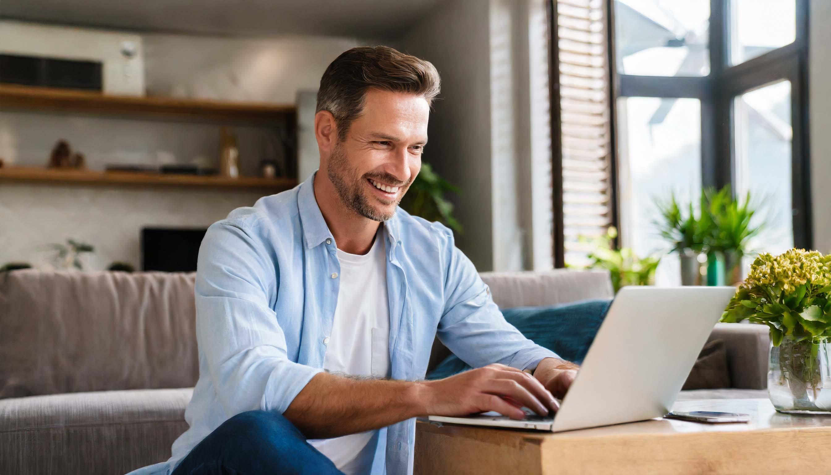 Man on Laptop